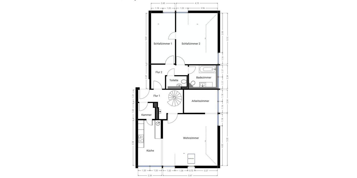 Dachgeschoßwohnung Glienicke/Nordbahn Nordbahn - 3.5 Zimmer, 111 m&sup2;, 1.500&euro; | Angebot:26622452