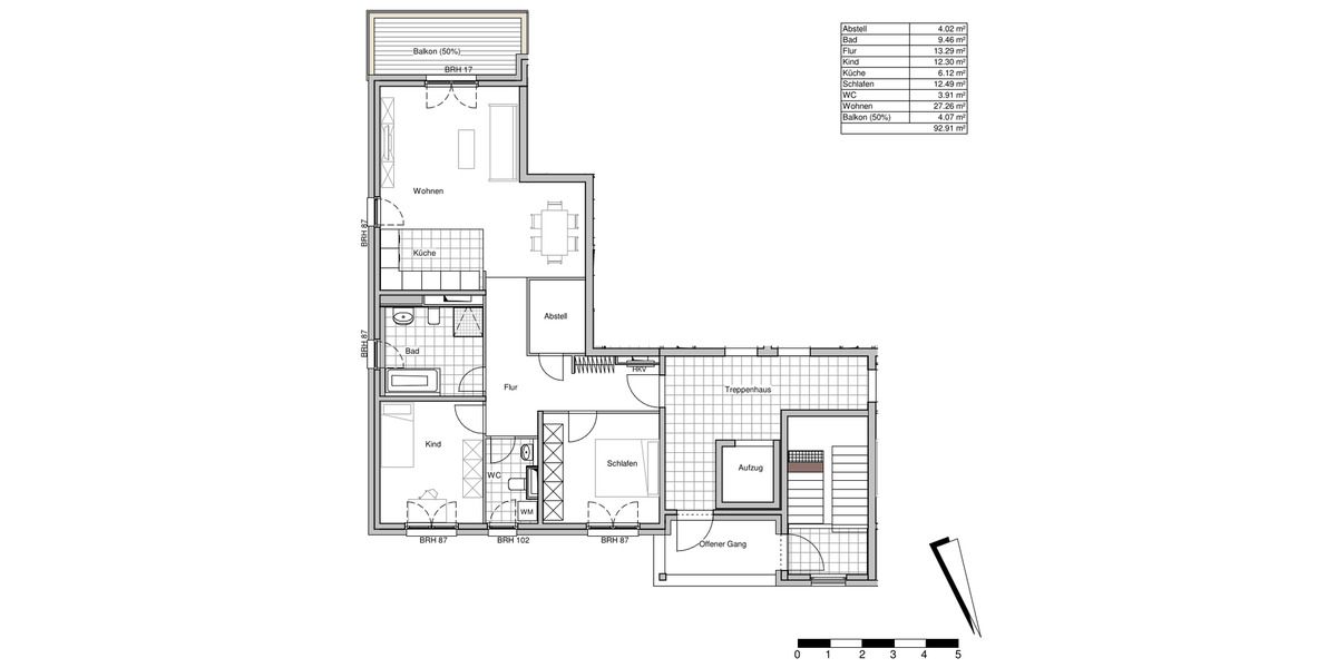 Etagenwohnung Schönefeld - 3 Zimmer, 93 m&sup2;, 457.000&euro; | Angebot:27110953