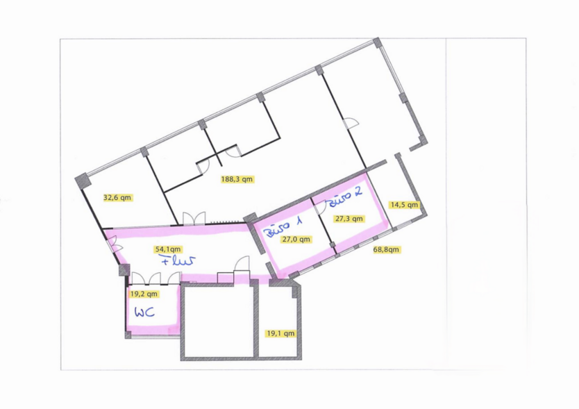 Büro in Berlin 1.100 € 54 m²