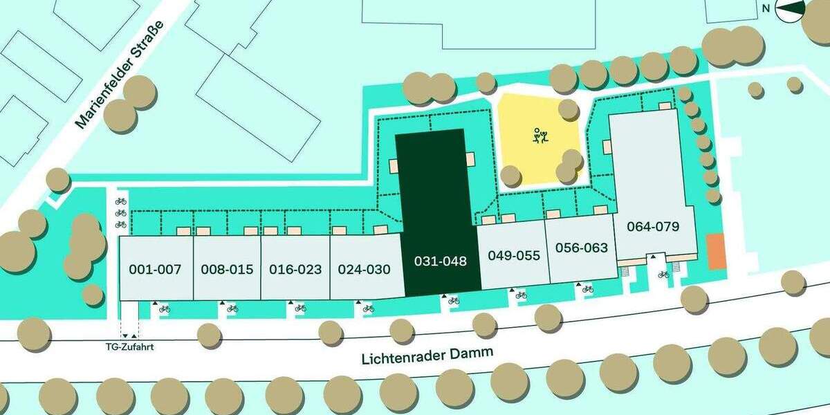 Etagenwohnung Berlin Lichtenrade - 2 Zimmer, 46 m&sup2;, 289.900&euro; | Angebot:24594120