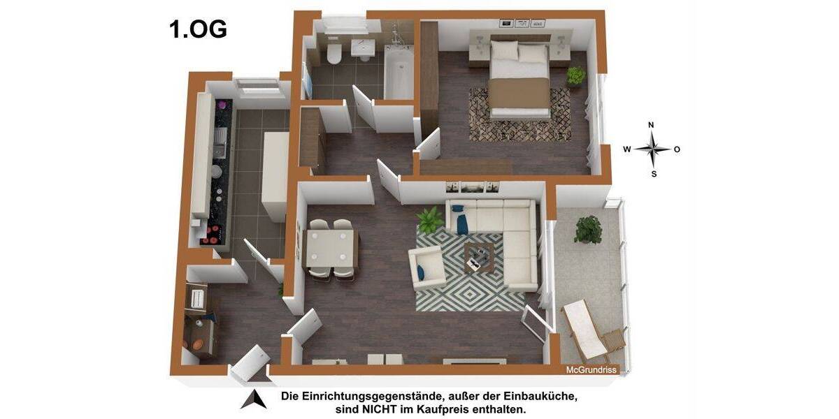 Etagenwohnung Berlin Reinickendorf - 2 Zimmer, 52 m&sup2;, 225.000&euro; | Angebot:26228647