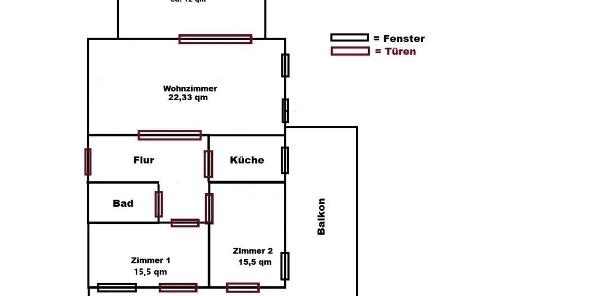 Dachgeschoßwohnung Berlin Neukölln - 3 Zimmer, 74 m&sup2;, 1.000&euro; | Angebot:24849990