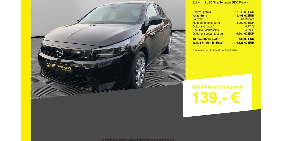 Opel Corsa 4.146 km 17.849 &euro; Berlin-Französisch Buchholz 13127