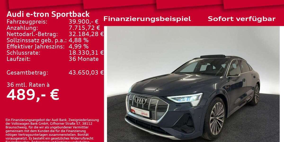 Audi e-tron 44.440 km 39.900 &euro; Berlin 12489