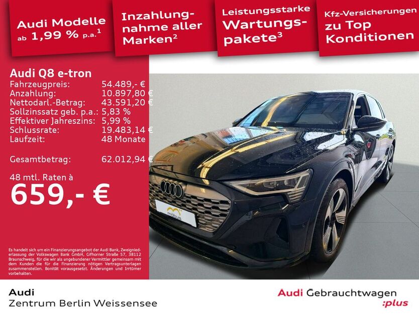 Audi Q8 e-tron 12.685 km 54.189 € Berlin 13088