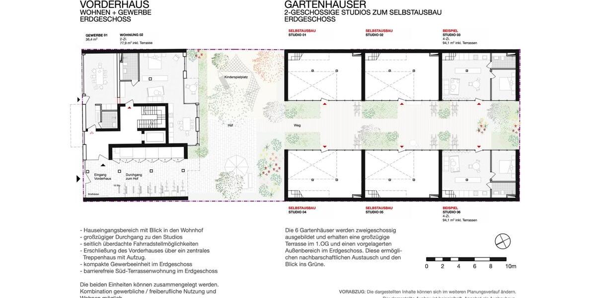 Erdgeschoßwohnung Berlin Pankow - 2 Zimmer, 68 m&sup2;, 398.000&euro; | Angebot:25341929