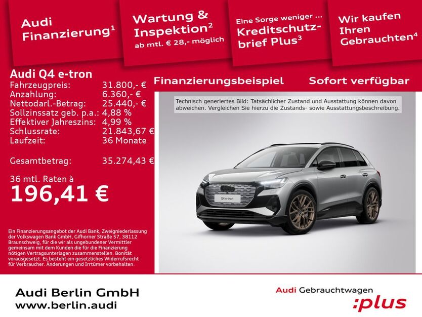 Audi Q4 e-tron 76.450 km 31.800 € Berlin 12489