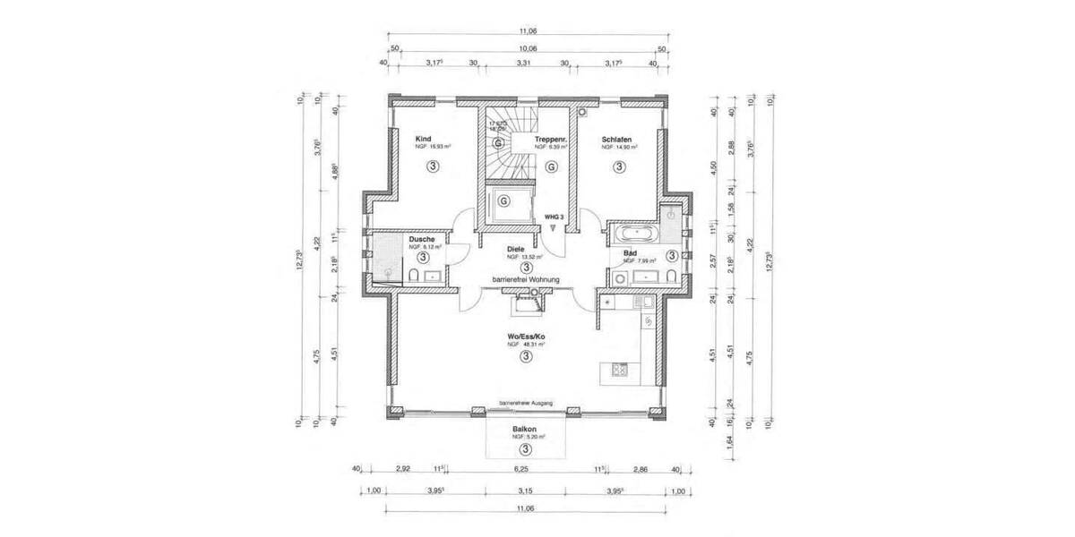 Etagenwohnung Glienicke/Nordbahn Nordbahn - 3 Zimmer, 110 m&sup2;, 846.000&euro; | Angebot:24363658