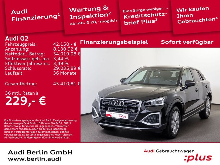 Audi Q2 7.045 km 39.999 € Berlin 10587