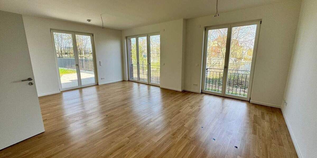 Traumhafte 3-Zi-Neubauwohnung mit Garten direkt am Wasser (Erstbezug)! 3 zimmer