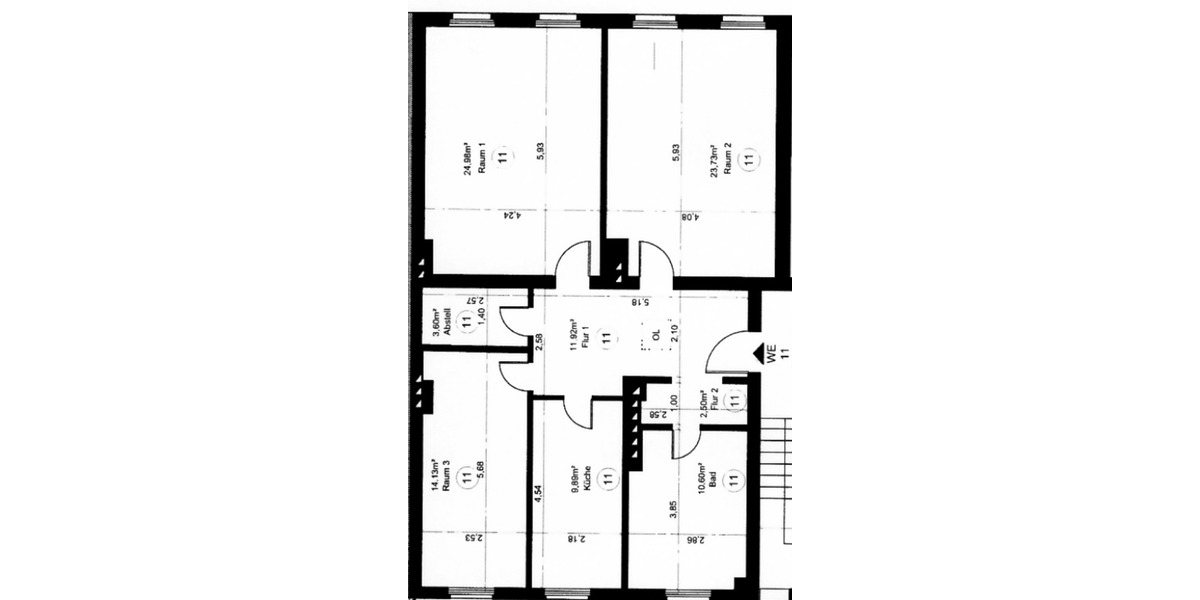 Dachgeschoßwohnung Berlin Friedrichshain-Kreuzberg - 3 Zimmer, 104 m&sup2;, 590.000&euro; | Angebot:25289137