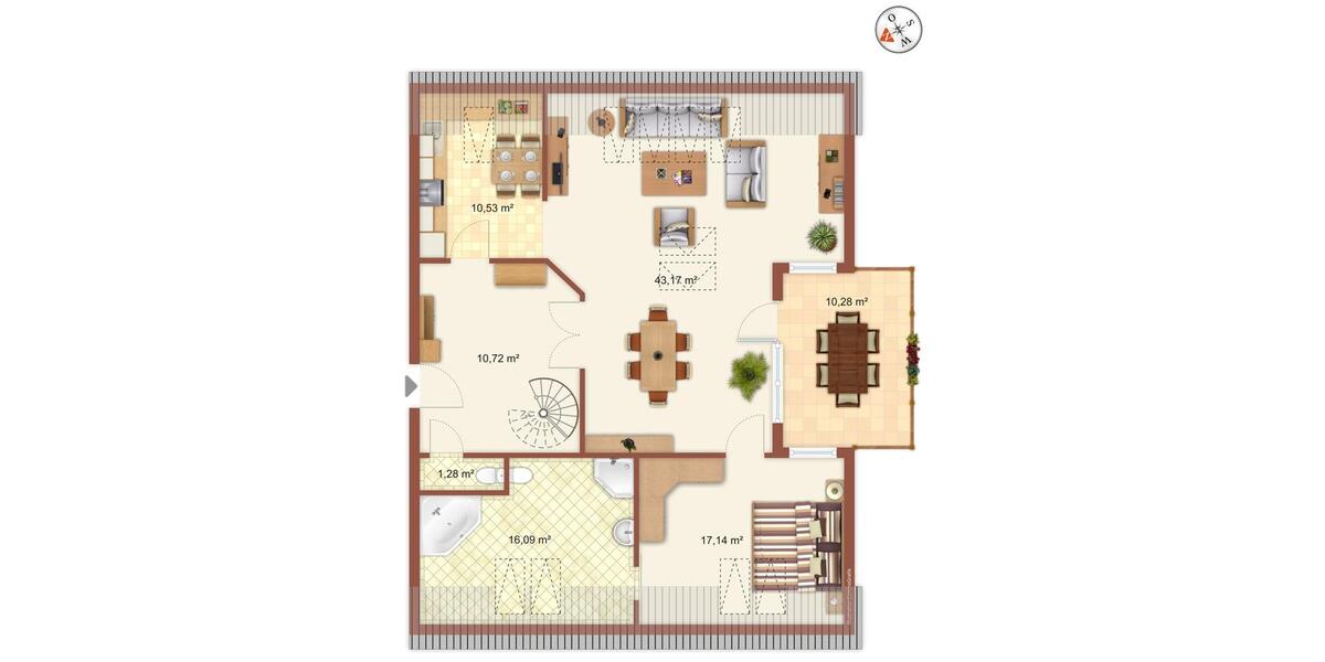 Maisonettenwohnung Rangsdorf - 3 Zimmer, 130 m&sup2;, 1.400&euro; | Angebot:25332497