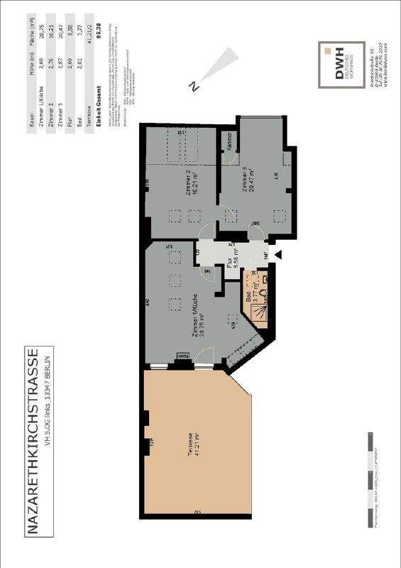 Charmantes Dachgeschoß mit Terrasse gesucht? 3 zimmer