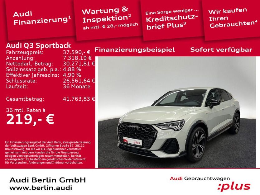 Audi Q3 32.000 km 37.590 € Berlin 10587