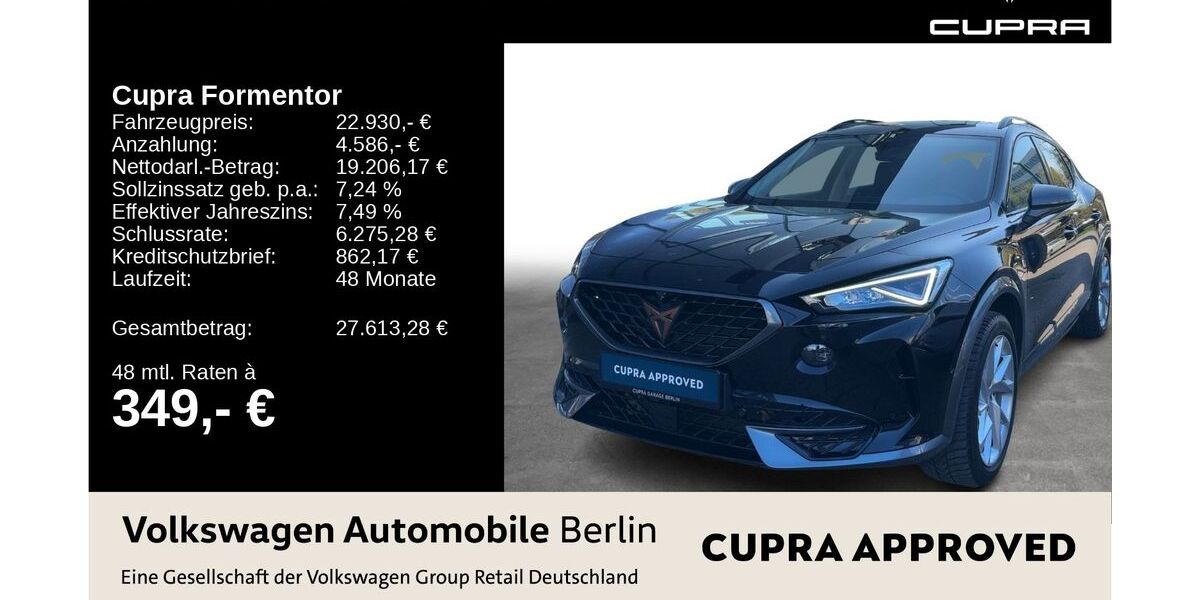 Cupra Formentor 82.390 km 22.930 &euro; Berlin 13089