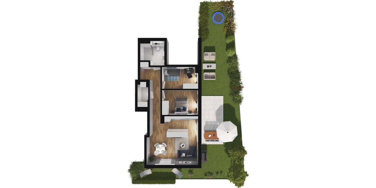 Etagenwohnung Falkensee - 3 Zimmer, 80 m&sup2;, 430.000&euro; | Angebot:24482349