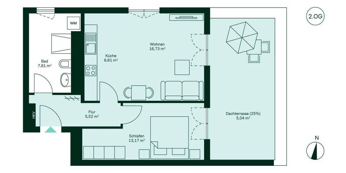 Etagenwohnung Berlin Lichtenrade - 2 Zimmer, 55 m&sup2;, 359.900&euro; | Angebot:25937429