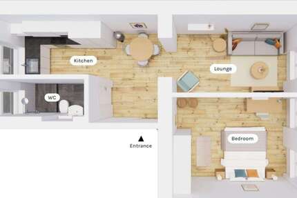 Zimmer Berlin Reinickendorf - 1 Zimmer, 1.380&euro; | Angebot:26028872