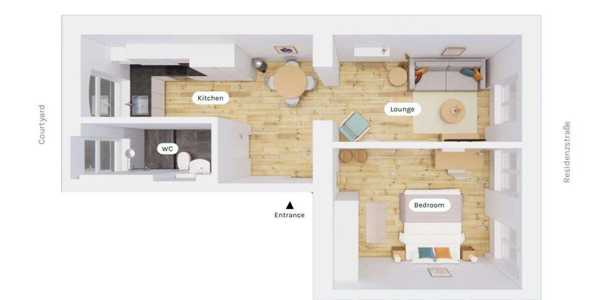 Zimmer Berlin Reinickendorf - 1 Zimmer, 1.380&euro; | Angebot:26028872