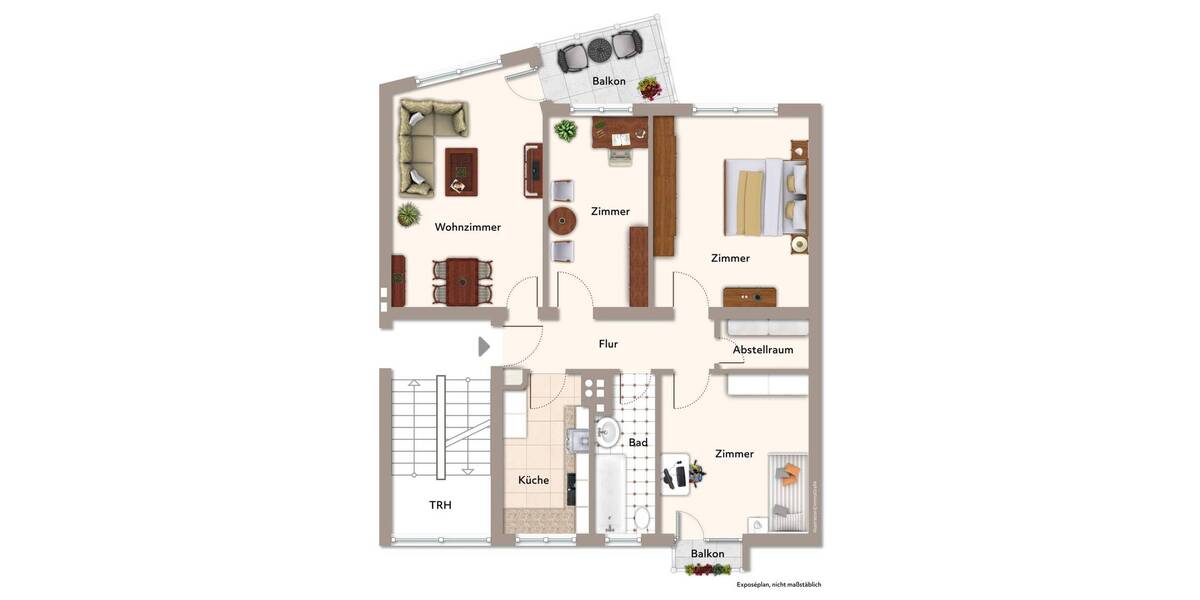 Etagenwohnung Berlin Wilmersdorf - 3 Zimmer, 84 m&sup2;, 539.000&euro; | Angebot:25986046