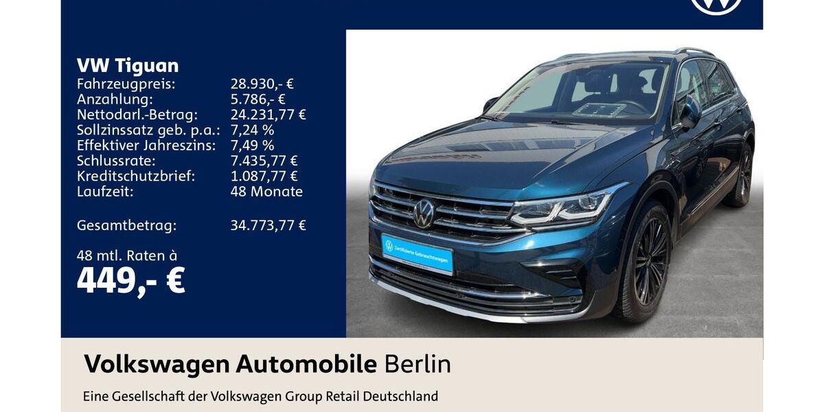 VW Tiguan 51.855 km 28.930 &euro; Berlin 12681