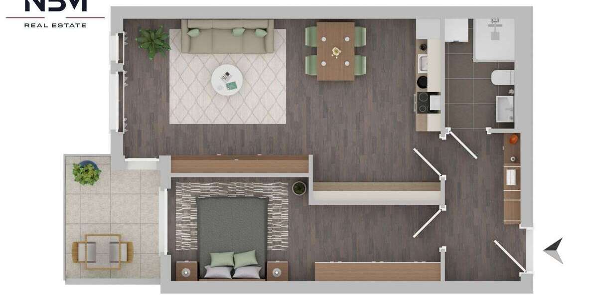 Etagenwohnung Berlin Reinickendorf - 2 Zimmer, 58 m&sup2;, 1.392&euro; | Angebot:27220755