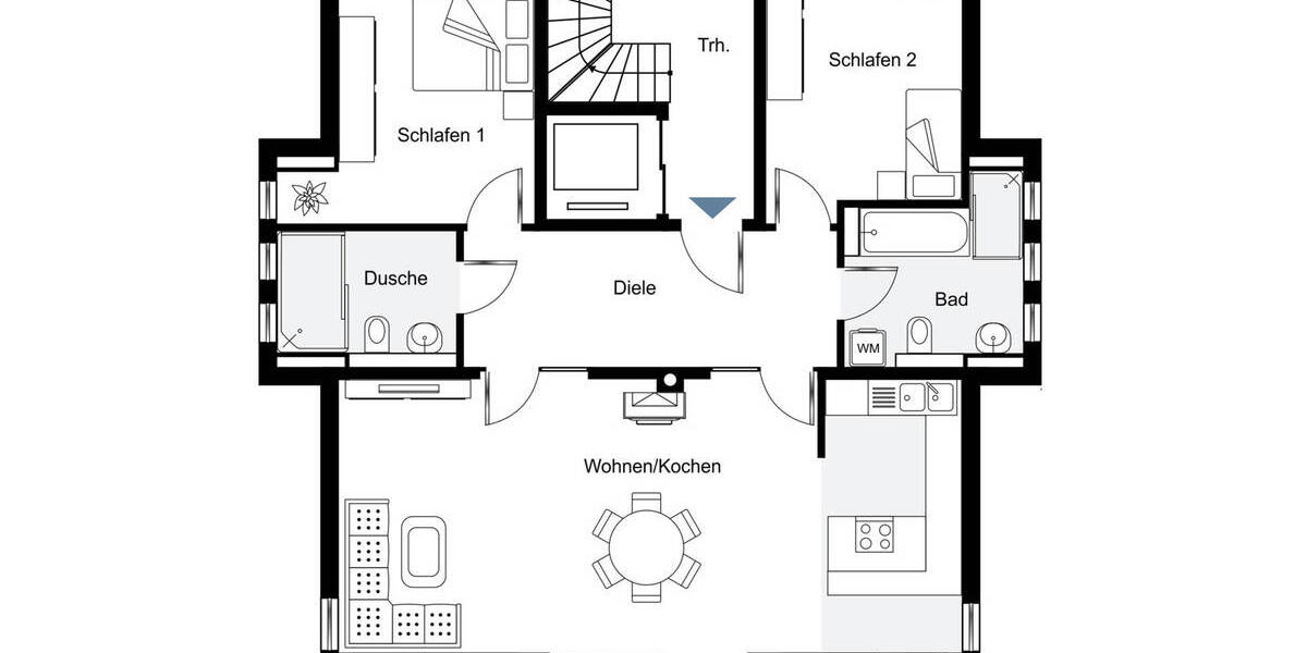 Barrierefreie Etagenwohnung mit Balkon 3 zimmer