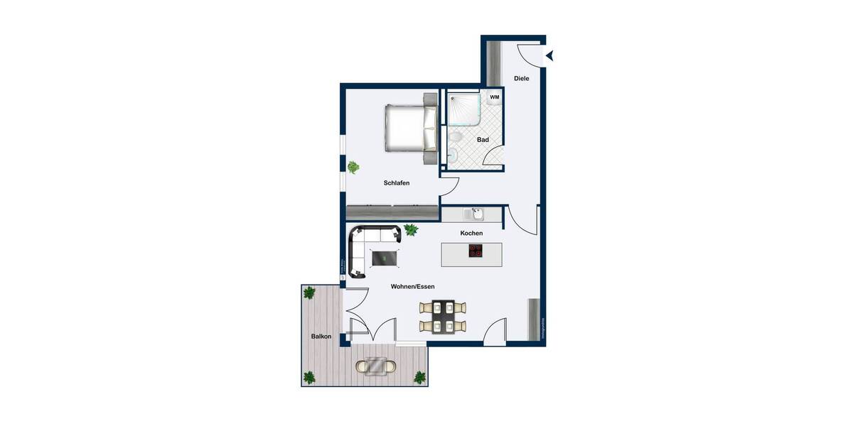 Etagenwohnung Berlin / Nikolassee Nikolassee - 2 Zimmer, 83 m&sup2;, 2.599&euro; | Angebot:23976379