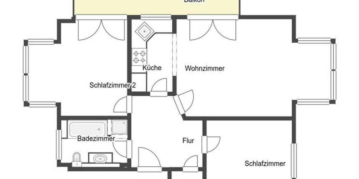 Etagenwohnung Berlin Hermsdorf - 3 Zimmer, 76 m&sup2;, 329.900&euro; | Angebot:26093188
