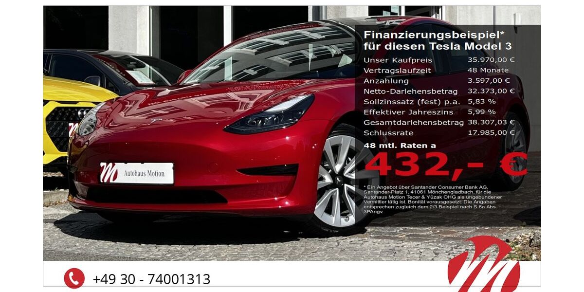 Tesla Model 3 6.000 km 33.470 &euro; Berlin 12305