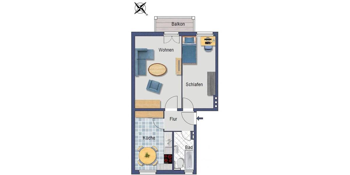 Etagenwohnung Berlin Reinickendorf - 2 Zimmer, 56 m&sup2;, 269.000&euro; | Angebot:26292849