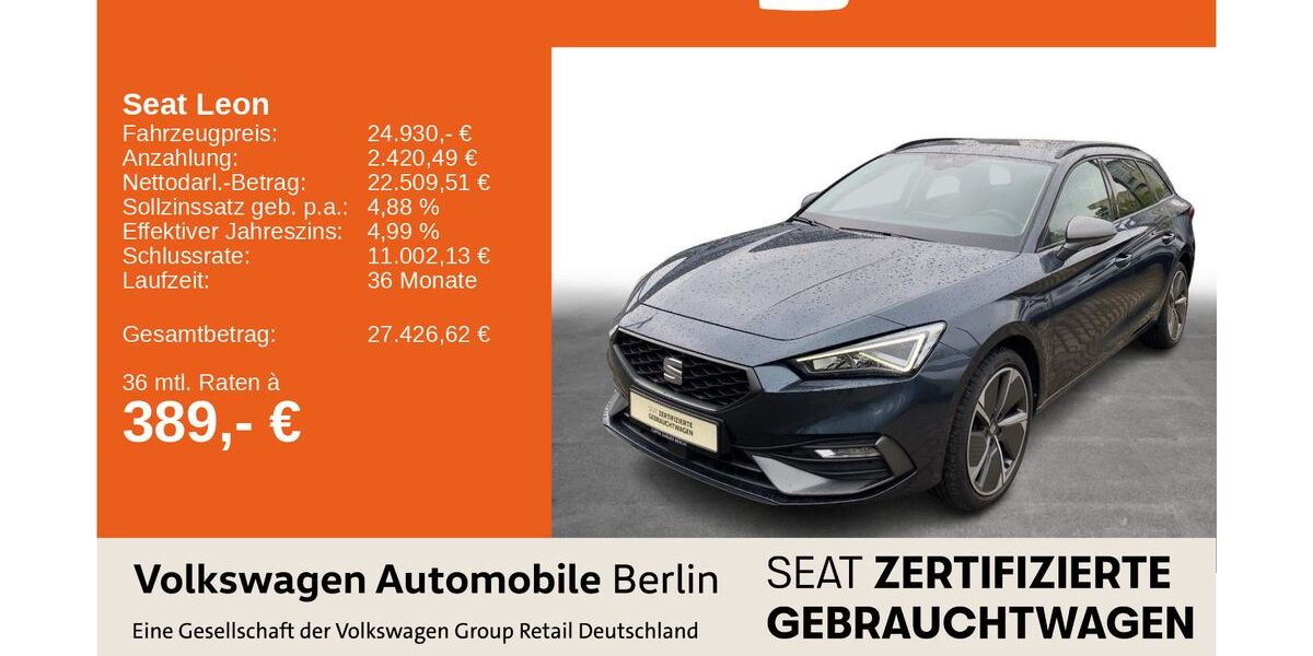 Seat Leon 42.910 km 24.930 &euro; Berlin 13089