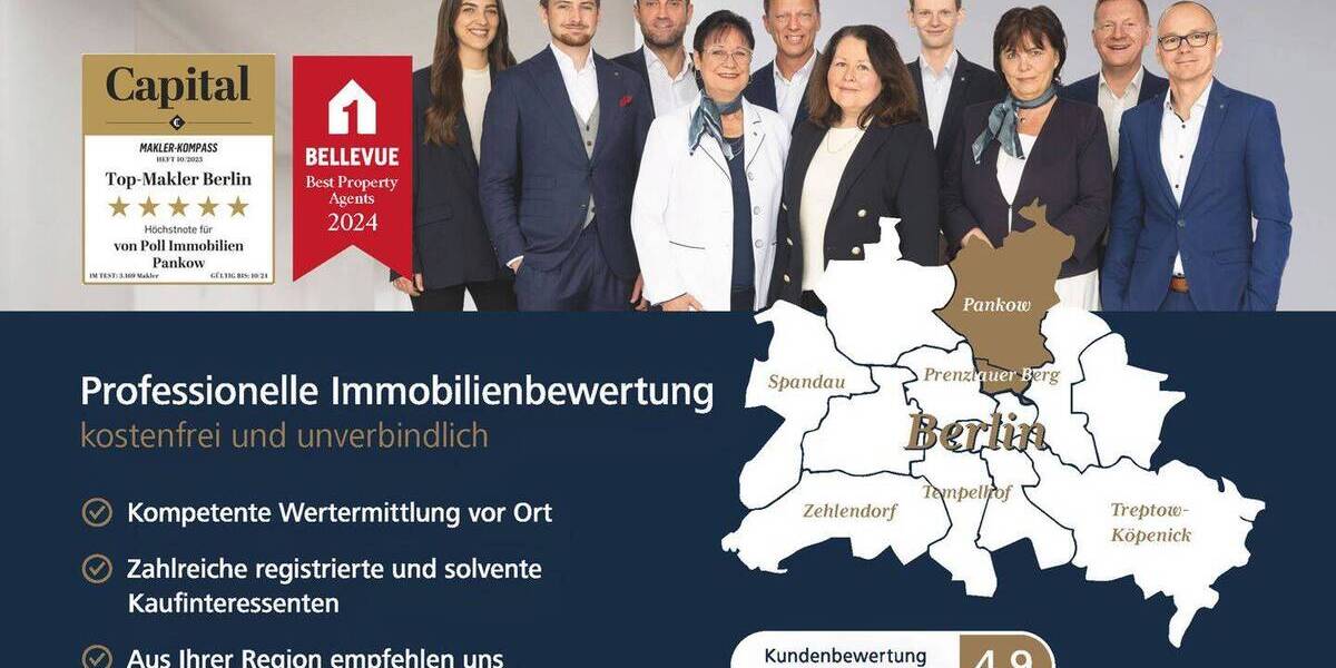 Etagenwohnung Berlin Pankow - 3 Zimmer, 80 m&sup2;, 495.000&euro; | Angebot:26017725