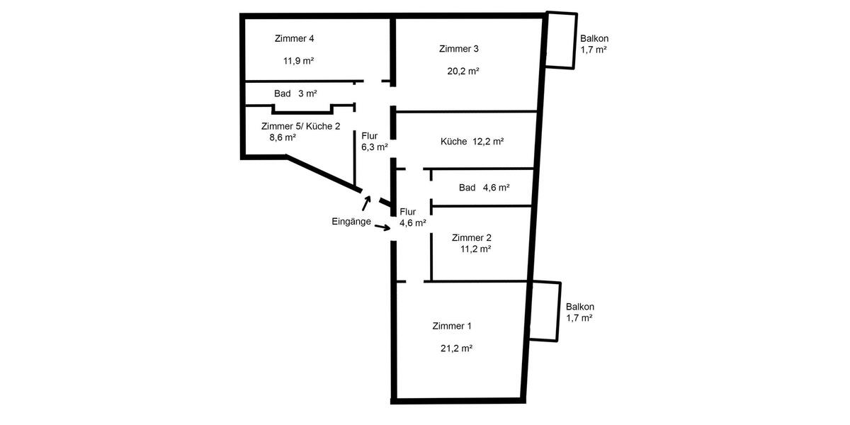 Etagenwohnung Berlin Rummelsburg - 5 Zimmer, 106 m&sup2;, 550.000&euro; | Angebot:26706941