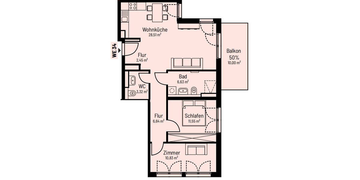 Etagenwohnung Berlin Köpenick - 3 Zimmer, 75 m&sup2;, 1.499&euro; | Angebot:26656880