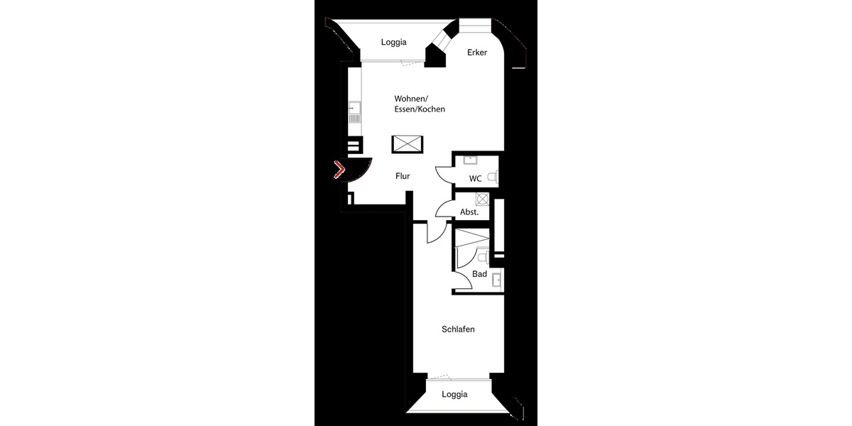 Etagenwohnung Berlin Mitte - 2 Zimmer, 81 m&sup2;, 995.000&euro; | Angebot:26674721
