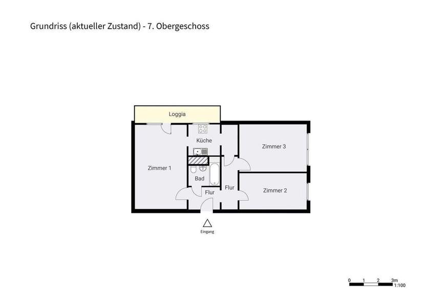 Bezugsfreie 3-Zimmer-Wohnung mit Balkon - ruhig gelegen in Berlin-Johannisthal 3 zimmer