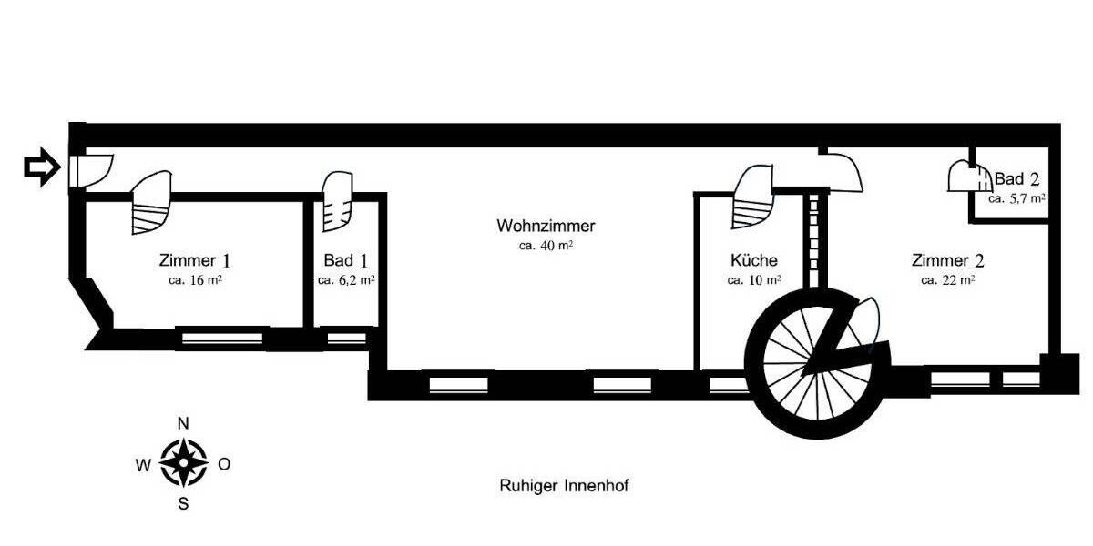 Etagenwohnung Berlin Wilmersdorf - 3 Zimmer, 100 m&sup2;, 515.000&euro; | Angebot:26018051