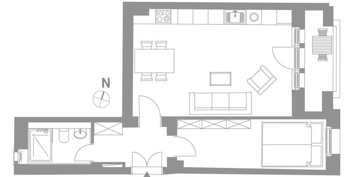 Etagenwohnung Berlin Pankow - 2 Zimmer, 47 m&sup2;, 300.000&euro; | Angebot:25996181