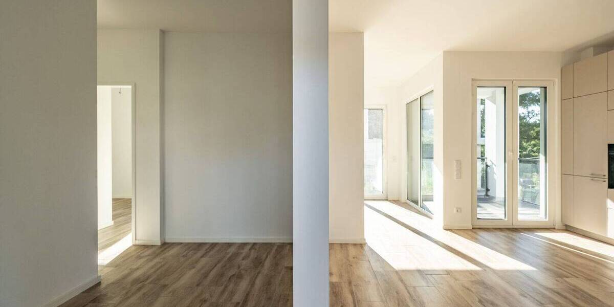 Architektonischer Hingucker: Neubau Wohnung (EG) im lichtdurchfluteten CUBE von Birkenwerder 3 zimmer