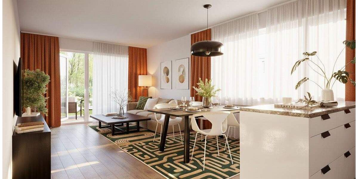 Terrassenwohnung Zeuthen Falkenhorst - 2 Zimmer, 59 m&sup2;, 320.000&euro; | Angebot:25743671