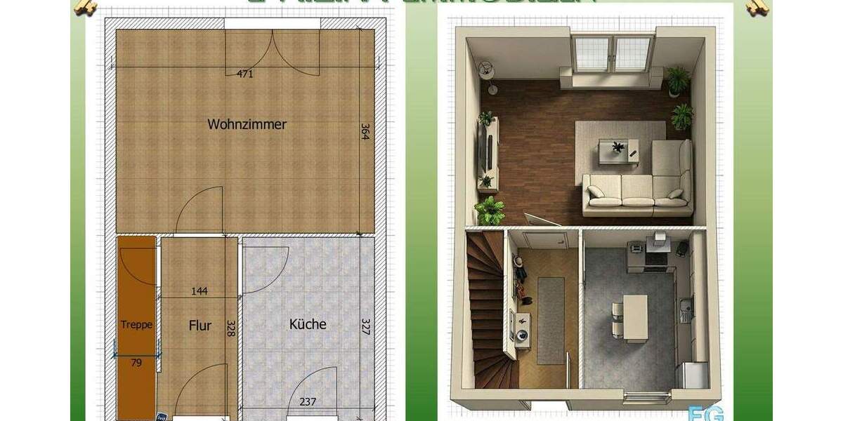 Reihenmittelhaus Berlin Wannsee - 3 Zimmer, 82 m&sup2;, 499.000&euro; | Angebot:25800155