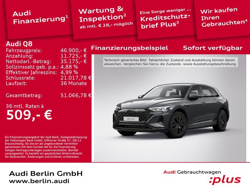 Audi Q8 e-tron 42.400 km 46.900 € Berlin 12489