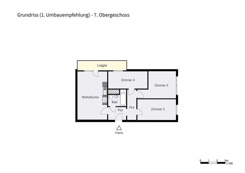 Bezugsfreie 3-Zimmer-Wohnung mit Balkon - ruhig gelegen in Berlin-Johannisthal 3 zimmer