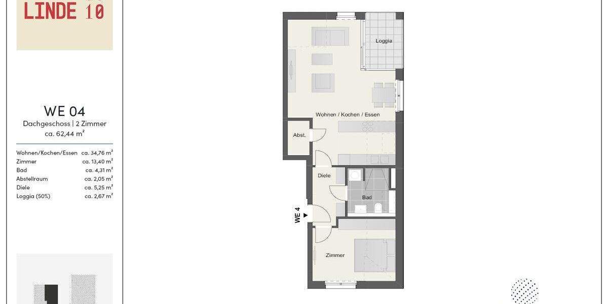 Etagenwohnung Glienicke/Nordbahn Nordbahn - 2 Zimmer, 62 m&sup2;, 389.000&euro; | Angebot:23828790