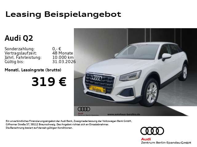 Audi Q2 1.500 km 26.666 &euro; Berlin 13581