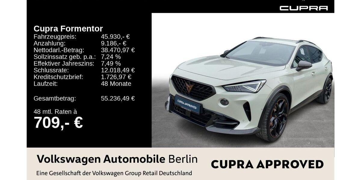 Cupra Formentor 12.880 km 44.930 &euro; Berlin 13089
