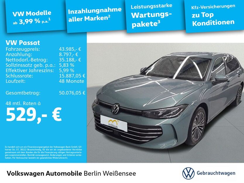 VW Passat Variant 12.263 km 43.985 € Berlin 13088