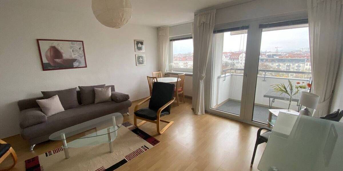Nähe Adenauerplatz-U7 Top City-Wohnung mit Lift und 2 Balkone (möbliert) 2 zimmer