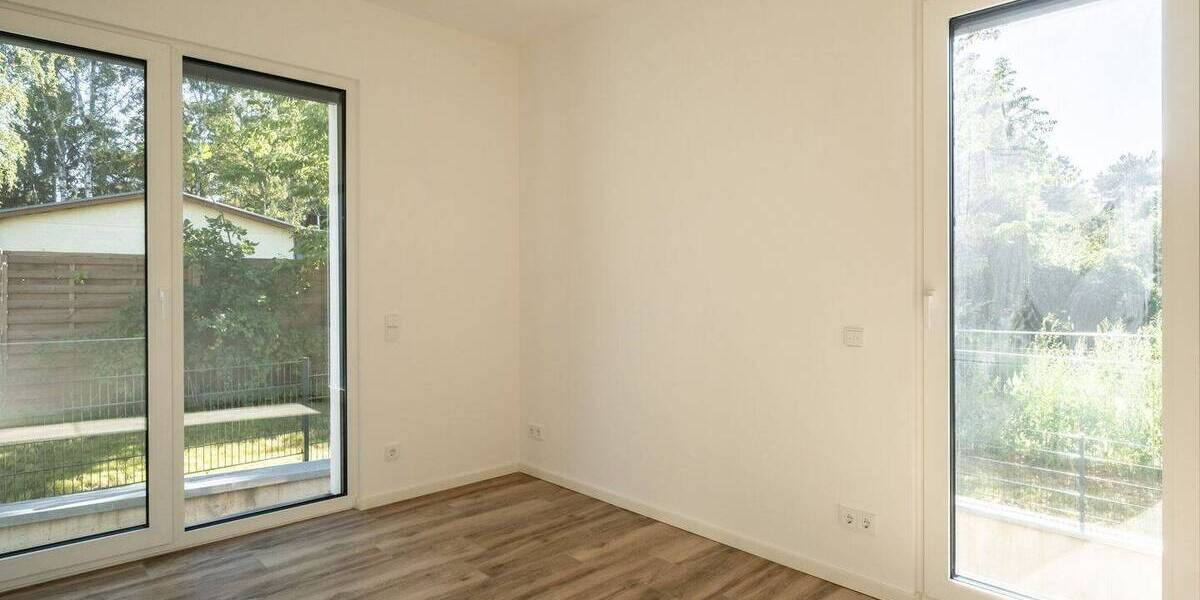 Architektonischer Hingucker: Neubau Wohnung (EG) im lichtdurchfluteten CUBE von Birkenwerder 3 zimmer